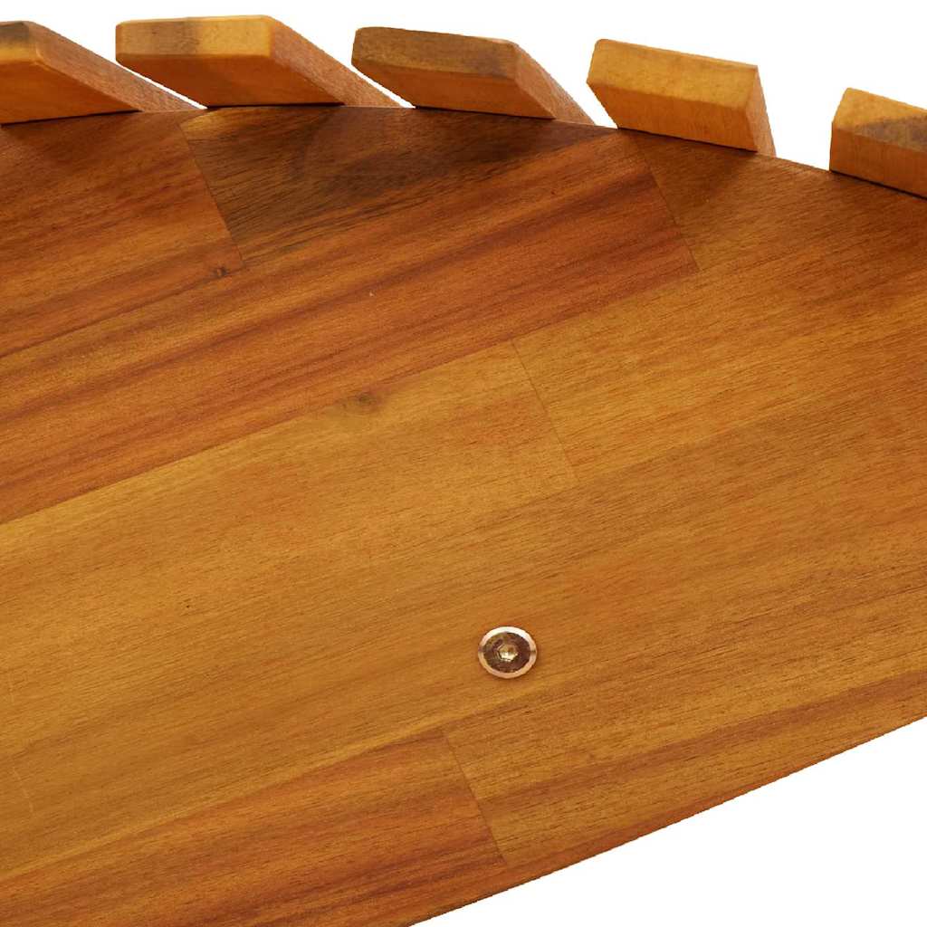 Liege 2 Person 2 Pcs Brown 154 X 60 X 74 Cm Solid Acacia Wood