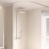 Set flexible Track Magnetic Folding Partition Curtain Bathroom Waterproof Arc-shaped Shower Curtain U-shaped Partition Curtain