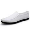 Men's Shoes One-pedal Driving Lazy Shoes Cowhide Business Dress Leather Shoes Men's Large Size Foot Loafers