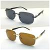 1/2pcs New Driving Sunglasses for Men Anti UV Anti Strong Light Fishing Frameless Sunglasses