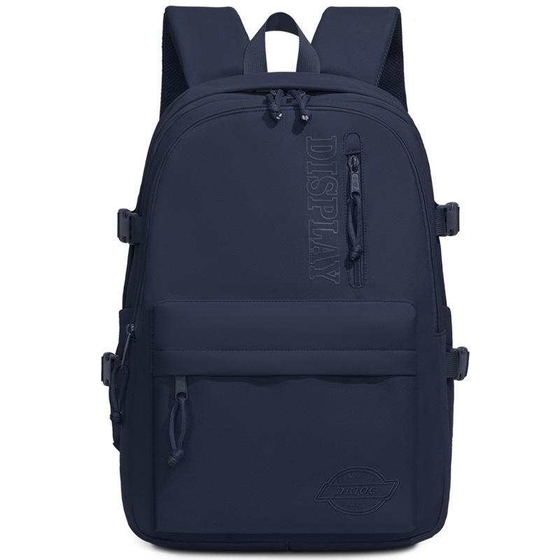 Schoolbag Solid Color Backpack 1011 New Fashion Trend School Bag Travel Leisure Backpack Commuter Versatile College Student School Bag