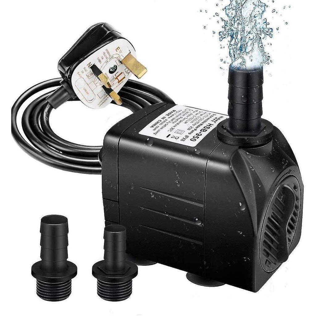 Water Pump Submersible Water Pump 400gph 1500l/h Ultra-quiet 25w Fountain Pond Aquarium Fish Tank Pump With 48 Hours Anti Dry Burning1pcs
