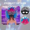 Feather Headdress Cosplay Headband Headwear Photo Props Fancy Dress Masquerade for Thanksgiving