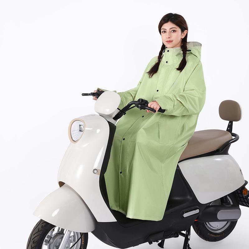 Thickened Electric Scooter Raincoat: Unisex, Full-Body Poncho for Heavy Rain, Cycling, Hiking, and Electric Bike Use