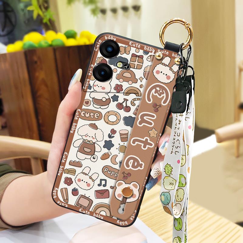 

Милый Мягкий чехол для телефона Tecno Pova Neo3/LH6N Противоударный Защитный от грязи Пылезащитный Кольцо Шнурок Tecno Pova Neo3/LH6N