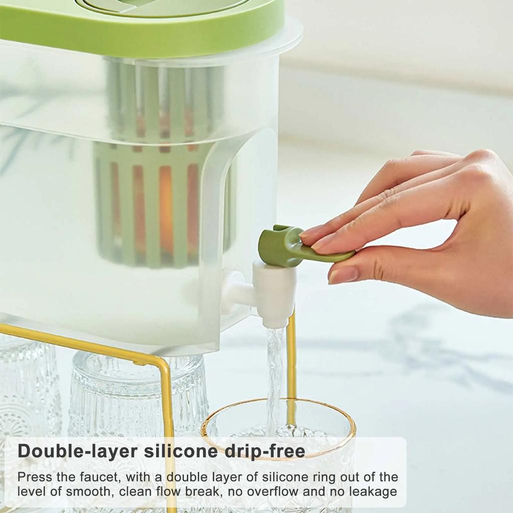 New Large Capacity Cold Water Pitcher Cold Kettle with Faucet in Refrigerator Iced Beverage Dispenser Refrigerator