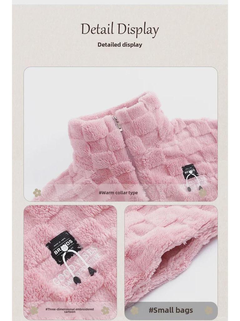 Damska przytulna flanelowa piżama zimowa - Gruby polar koralowy, duży rozmiar, idealna do noszenia w domu lub na zewnątrz jesienią i zimą.