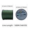 LineThink Wear-resistant 4-strand PE Braided Fishing Line, 500m/300m, Multi-filament Main Line