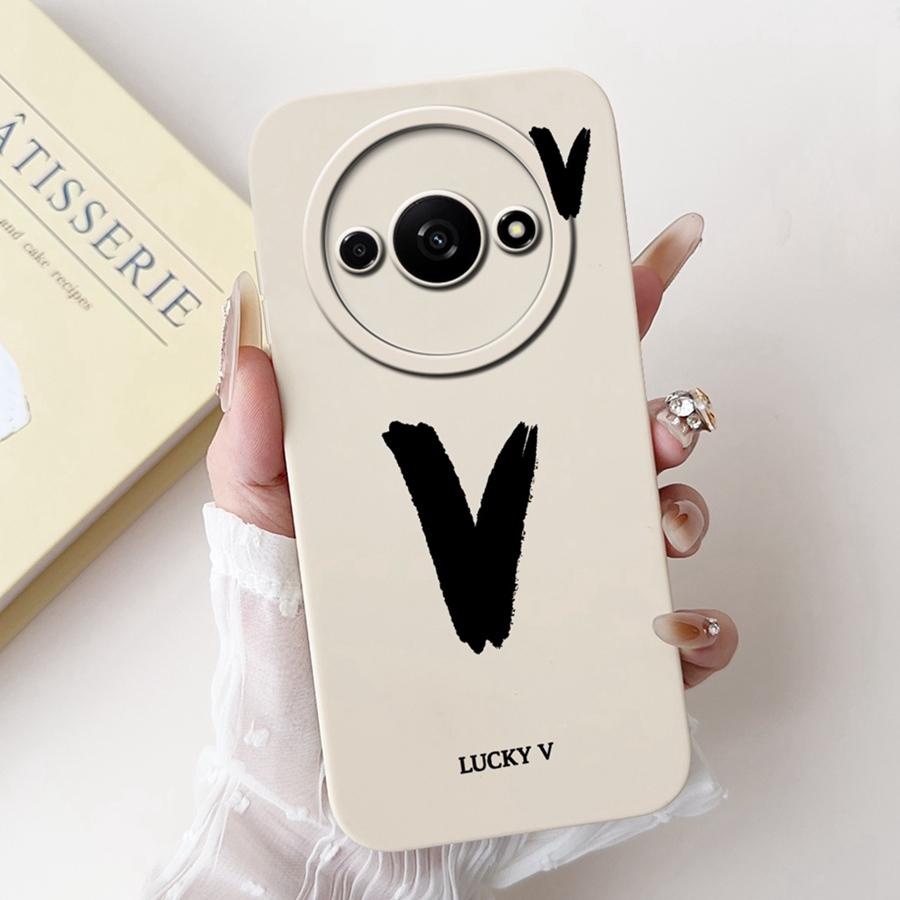 For Xiaomi Redmi A3 Back Cover Popular Letter Protector Soft Silicone Phone Cases For RedmiA3 A 3 4G Xiaomi Poco C61 Funda
