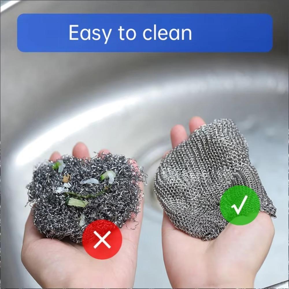 Square Shape Steel Rust Remover Metal Cleaning Brush  Cleaning Tools Household Goods