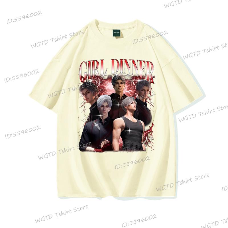 Sylus Love and Deepspace Baumwoll-T-Shirt Lustiges Geschenk für Mädchen Mode Lässige T-Shirts für Männer Frauen Hohe Qualität Streetwear Oberteile