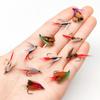 9Pcs-3 Boxs Bundle Fly Fishing Flies 3 different styles Wet Flies Bait for Flishing Trout/carp Artificial Lure Accessories (with Flies Box)