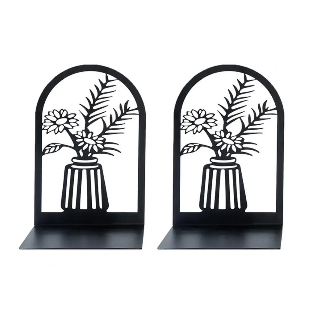 2 Rose Black Bookcase Tree of Knowledge Heavy Duty Bookcase Hollow Iron Bookcase Office Stand Shelf Shelf Home Desk Writing Desk