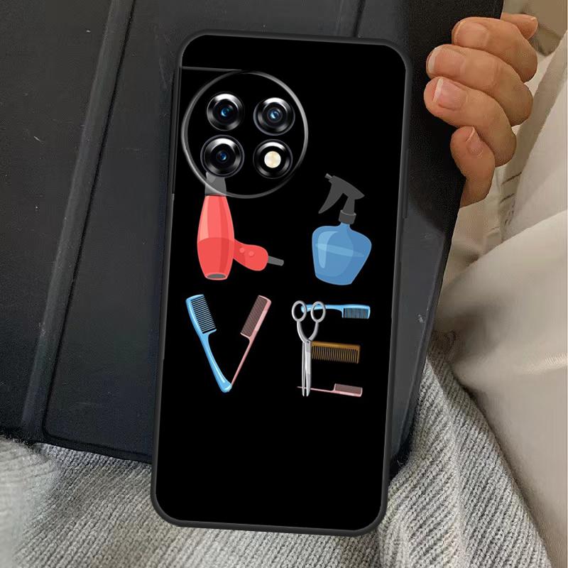 Barber Shop Hair Stylist Tools Case For OnePlus 13T 10T 8T 10R 12R 13R 15 13 12 11 10 9 Nord CE 5 2 3 4 Lite N20 N30 Cover