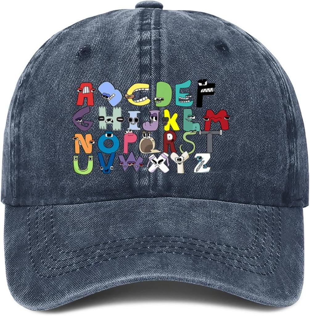 Baseball Cap,Funny Lore Alphabet A to Z Letter Hi Dad Hat Gifts for Men Women