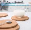 Stylish cork coasters, 5mm thick, 10cm diameter, round, pack of 100. Heat-resistant, non-slip, and perfect for coffee tables. A warm gift for home