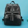 Unisex Retro Backpack Faux Leather Waterproof Schoolbag Anti-Theft Multi-Pocket Backpack for Street Travel College Students
