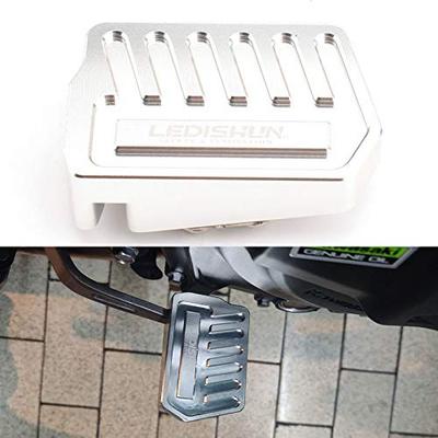 Apply To Kawasaki Ninja400 Z400 2018-2022 Magnifier CNC Aluminum Brake Pedal Expansion Base Expansion Plate (Silver)