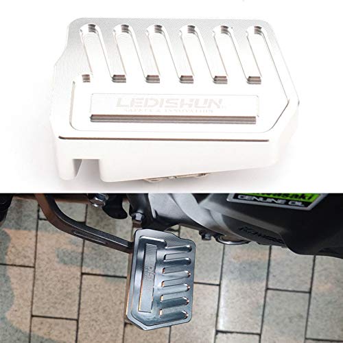 

Apply to Kawasaki Ninja400 Z400 2018-2022 Magnifier CNC Aluminum Brake Pedal Expansion Base Expansion Plate (Silver) серебряный