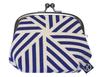Indigo Triangle Striped Purse [Maeda Senko] [Goshiki Hanpu-do Series] 3.5-inch 332-41240-022