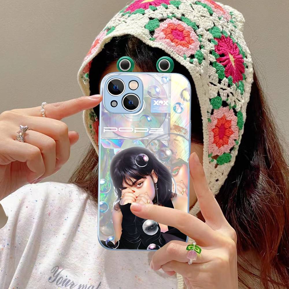 British Pop C-CharliS-XCX Singer For IPhone 14 13 12 Mini 11 Pro XS Max X XR 14 Plus Tempered Glass Cover