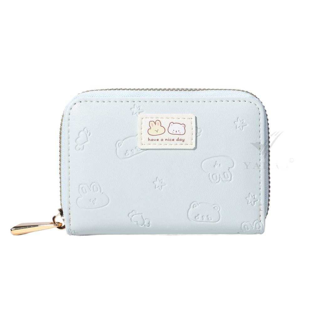 Bolsa Feminina PU Organizada para Vários Cartões com Relevo Fofo