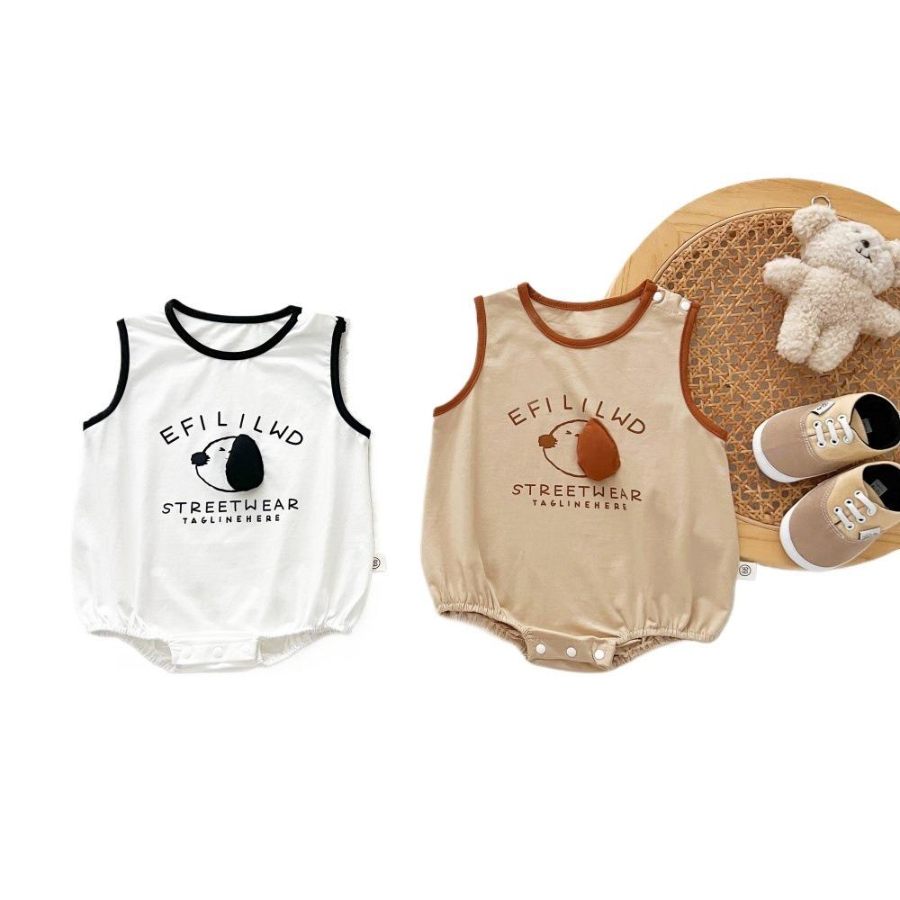 Sleeveless Summer Cartoon Baby Onesie Romper