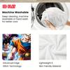 Dragon Ball Printed Blanket Cozy Flannel Material Air Conditioning Nap Blanket for Home Office Daily Use THW