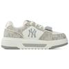 MLB New York Yankees Slip Resistant Abrasion Resistant Low top Skateboard Shoes Unisex Gray Sneakers 3ASXP025N-50GRS