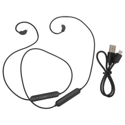 BT Earphone Cable 2 Pin Rechargeable Replace Upgrade Earbuds Wireless Cable with Mic Volume Control