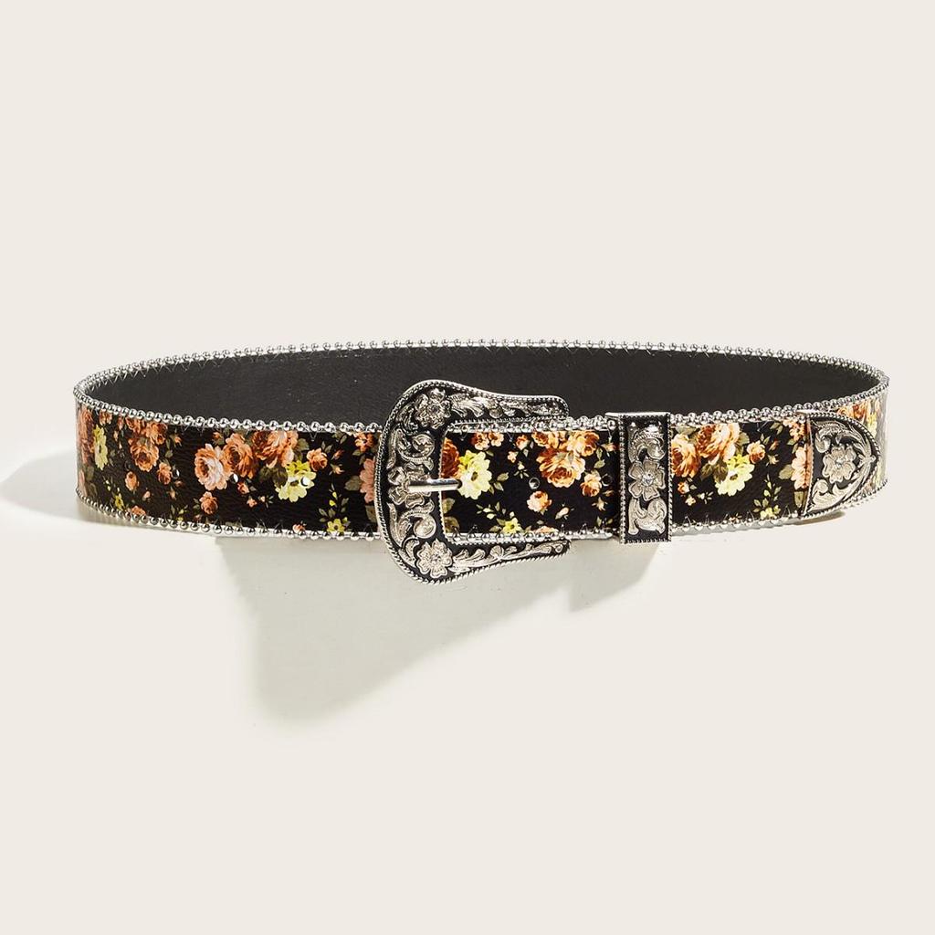 Bohemian Floral Women's Waist Belt - European & American E-commerce Style Fashion Accessory
