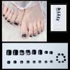 Luxury  False Toenails Rhinestone Fake Toenails Full Cover False Nails Short Nails Patch