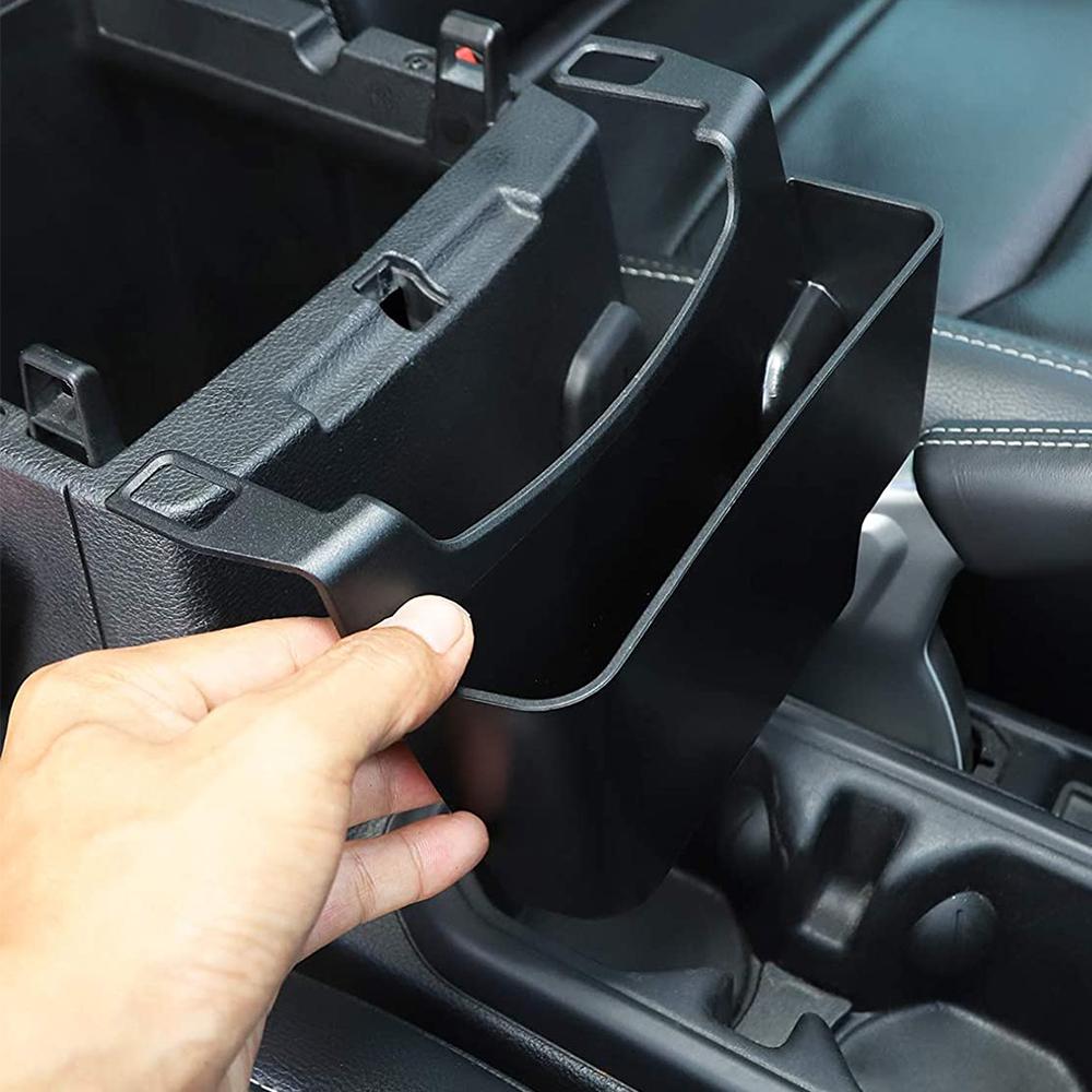 Závěsný úložný box do středové konzole, organizér do loketní opěrky z ABS materiálu pro Jeep Wrangler JL, JLU a Gladiator JT 2018-2024, doplňky do interiéru