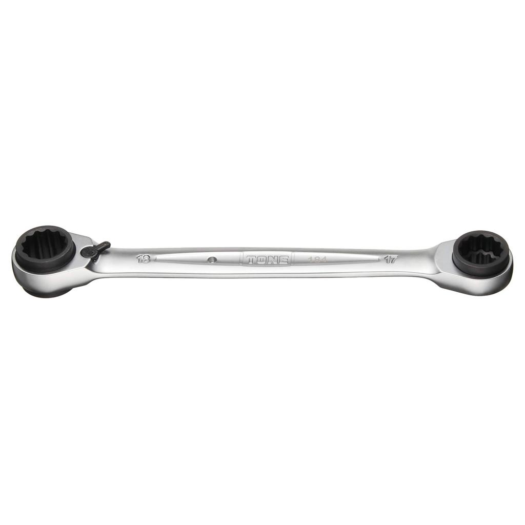 TONE 4WAY Ratchet Box Wrench Width Across Flats 14 X 17 X 18 X 19 Mm RMW-1419