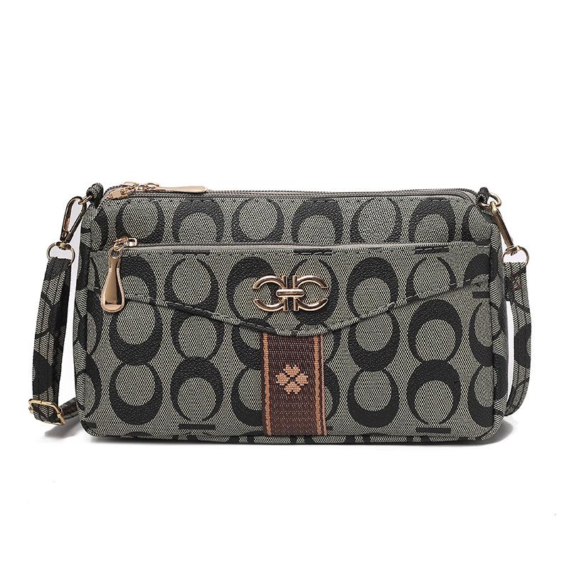 

Гуанчжоу женская сумка-сатчел женская сумка для мамы средней школы многослойная на плечо большая вместимость маленькая сумка для мелочи