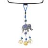 1PC blue tassel hanging decorative pendant wall mounted decorative wind chime car pendant