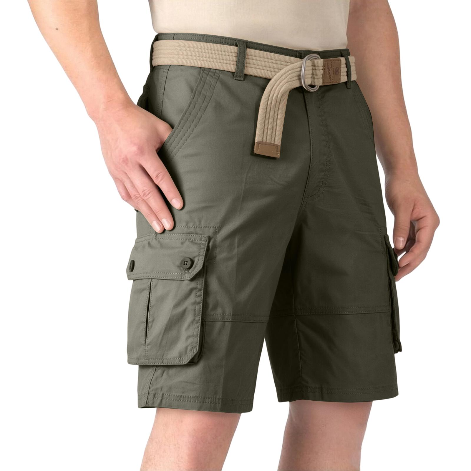 

Men s Casual And Fashionable Five-inch Length Shorts - Men s Lace-up Breathable Sports Multi-pocket Work Pants L армия зеленый