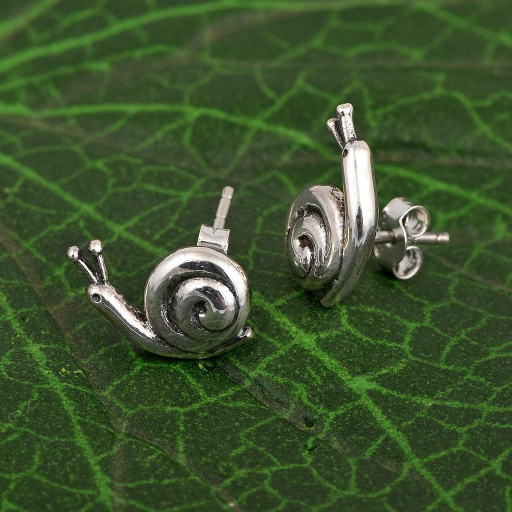 Schnecken Ohrstecker - 925er Sterlingsilber