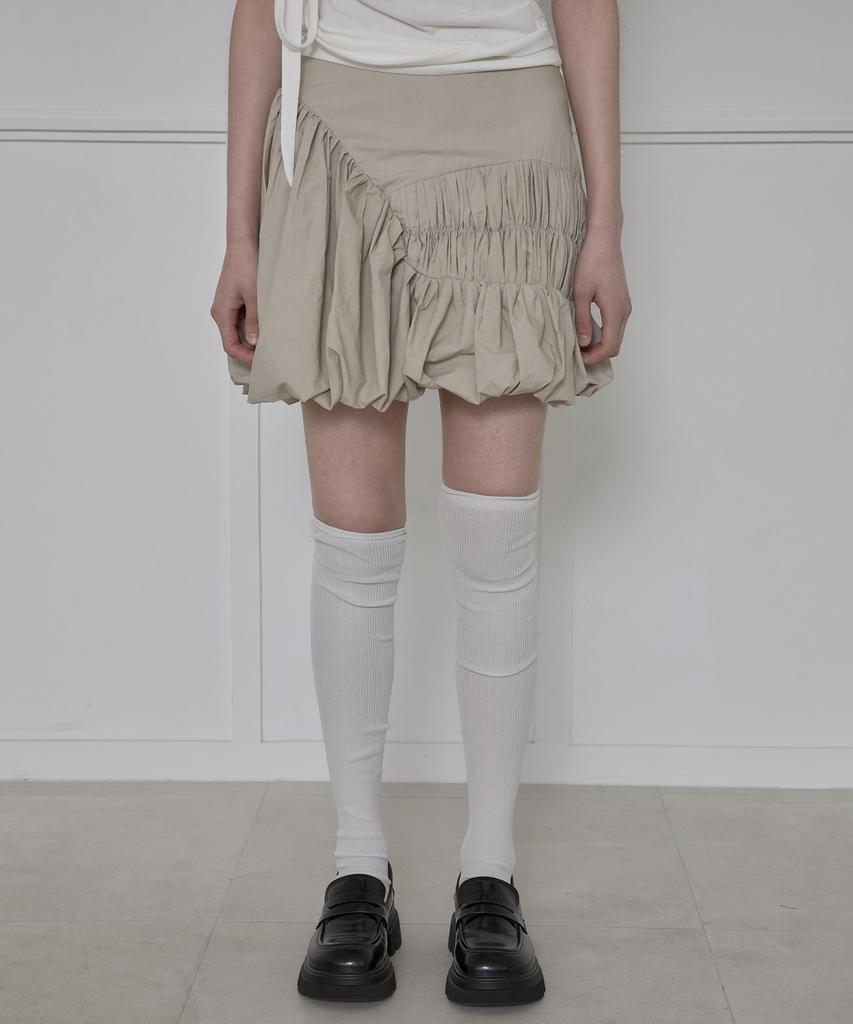 Peulleeoeob Lua Balloon Skirt (Fl-251_Beige)