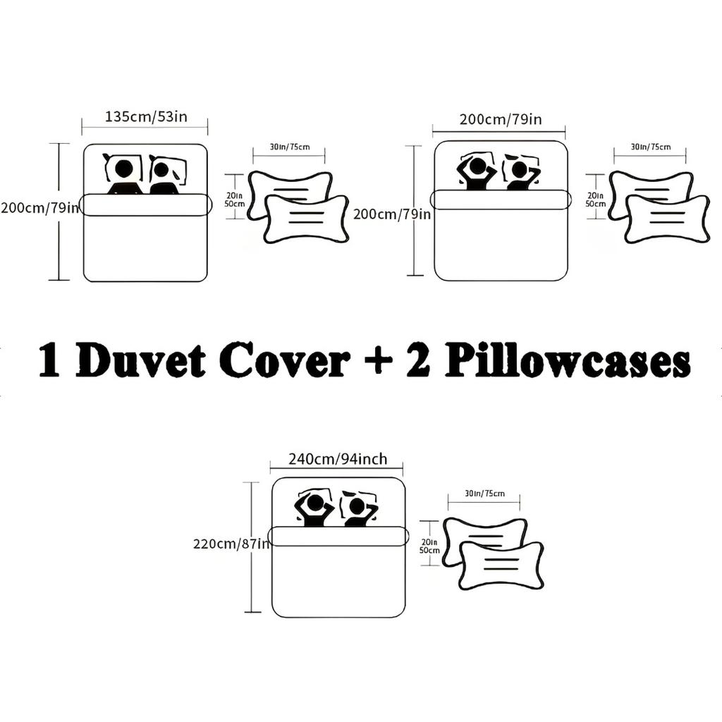 3Pcs Anime Wolf And Angel Theme Bedding Set 3D Digital Print Duvet Cover With Pillowcases Soft Breathable Polyester