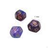 3 sztuki 12-ścienne kostki astrologiczne kostki imprezowe gra wieloaspektowa karta akrylowa na planszę