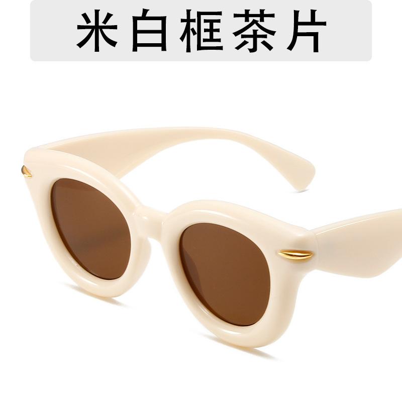 

Популярная толстая оправа солнцезащитных очков, женские большие красные оправы солнцезащитных очков, надувные очки в стиле «кошачий глаз», солнцезащитные очки премиум-класса