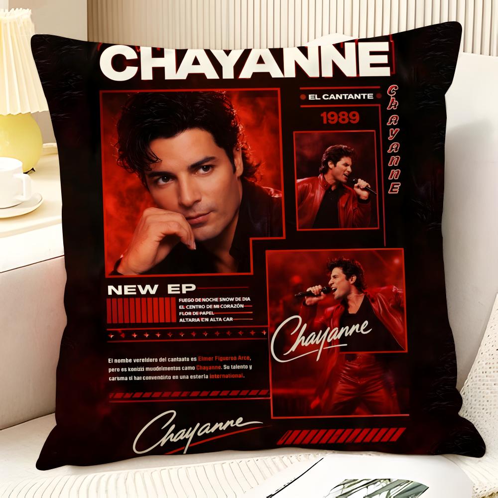Latin Pop Music C-Chayanne 1 Pillow Case Natural Linen Organic Fabric Double-Sided Printing Sofa Home Decor Gift Pillow Case