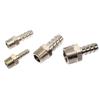 M3 M4 M5 M6 Metrisch Außengewinde 3/4/5/6 mm Schlauchtülle Messing Vernickelt Rohrverschraubung Verbinder Öl Schmierung