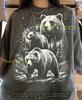 Vintage Bears Forest Nature 90S Graphic Style Comfort Colors® Tshirt, Animal Lover Retro Bear Faded Tees, Y2K Streetwear Outdoor Gift,