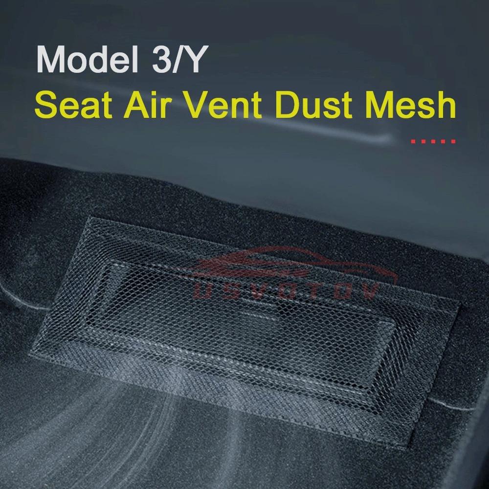 For Tesla Model 3 Y Highland Air Vents Cover Under Seat Outlet Protector Anti-blocking Dust Mesh 2025-2025 Interior Accessories