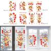 Glass Sticker Decals Static Clings Chinese New Year Window Clings 2025 Snake for Holiday Restaurant Cafe Office Car Window