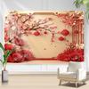 2D Traditional Chinese Floral Banner for Wedding, Engagement and New Year Party Decoration