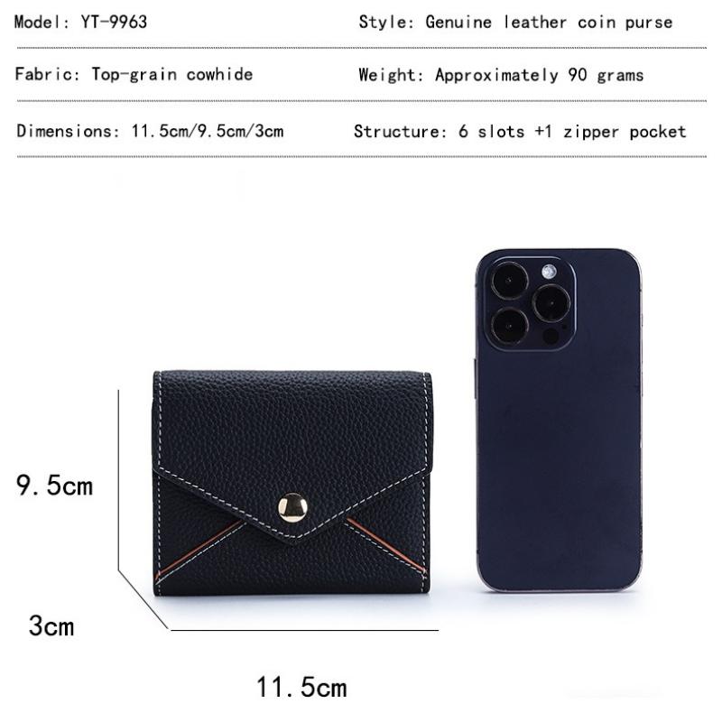 Small Bifold Wallet for Women Leather Wallet with Zipper Pocket Credit Card Holder Wallet Mini Coin Purses for Travel or Gift