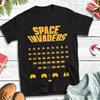 T-shirt Space Invaders Unisex Maglietta Crazy in Cotone Girocollo Manica Corta Regalo di Compleanno Abbigliamento